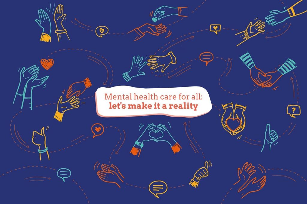 World Mental Health Day image from the World Health Organization